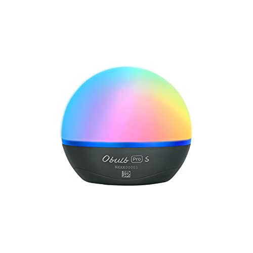 OLIGHT Obulb Pro S Rechargeable RGB Night Light Orb, 240 Lumens, Black