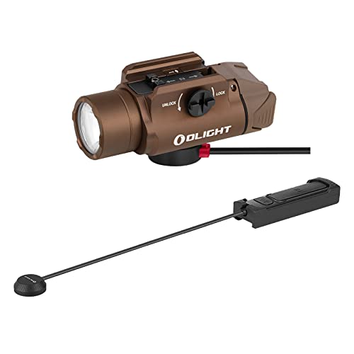 OLIGHT PL-3R Valkyrie Rechargeable Tactical Light, 1500 Lumens Rail-Mounted Weaponlight Bundled with SRPL-7 Magnetic Remote Pressure Switch for PL-3R Valkyrie