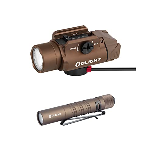 OLIGHT PL-3R Valkyrie Rechargeable Tactical Light, 1500 Lumens, Black, Battery Powered