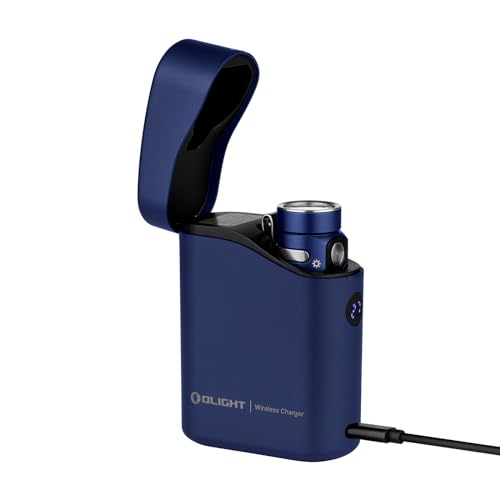 OLIGHT Baton4 Premium Edition EDC Flashlight, Rechargeable Light Regal Blue