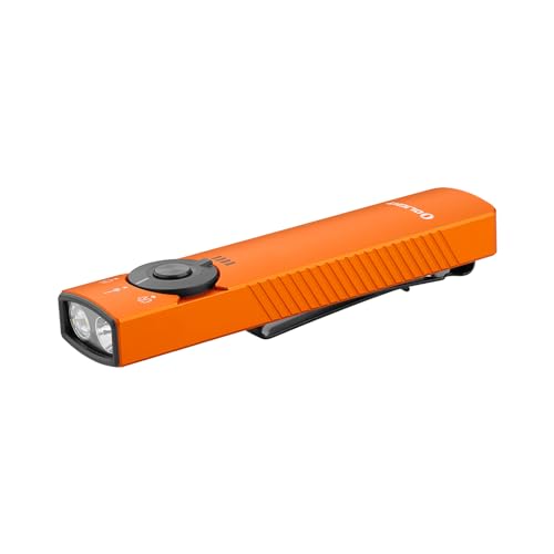 OLIGHT Arkfeld Pro Rechargeable EDC Flat Flashlight, Orange CW