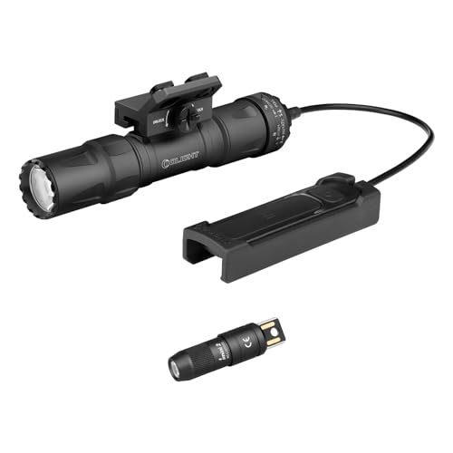 OLIGHT Odin S 1500 Lumens MLOK Rail Mounted Weaponlight IPX8 Rechargeable Tactical Flashlight Bundle IMINI 2 EDC Rechargeable Keychain Flashlight, 50 Lumens Compact and Portable Mini Light
