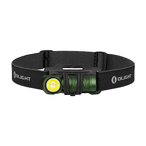 OLIGHT Perun 2 Mini Headlamp Rechargeable, 1100 Lumens, Red Light, Black