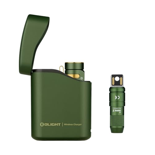 OLIGHT Baton4 Premium Edition EDC Flashlights 1300 Lumens with Type-C Charging Box Bundle with IMINI2 Rechargeable Keychain Light