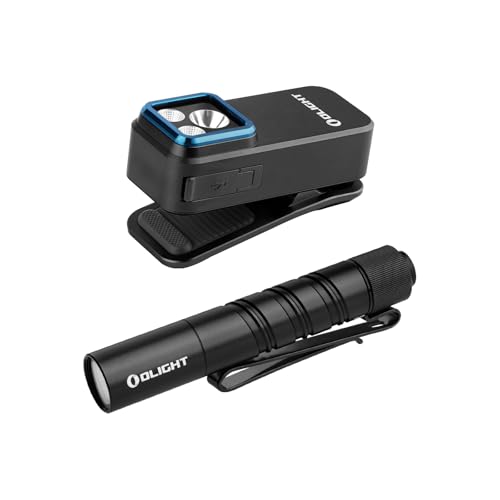OLIGHT Oclip Pro EDC Flashlight Clip-on Rechargeable 500 Lumens Bundle I3T 2 EOS Pocket Light
