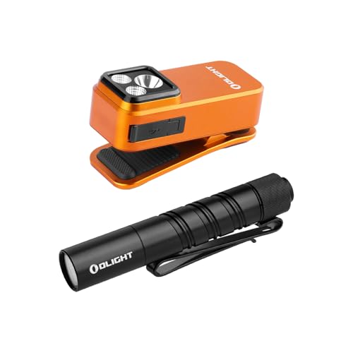OLIGHT Oclip Pro EDC Flashlight Clip-on Rechargeable 500 Lumens Bundle I3T 2 EOS 200 LMS Compact Bright Handheld Lights