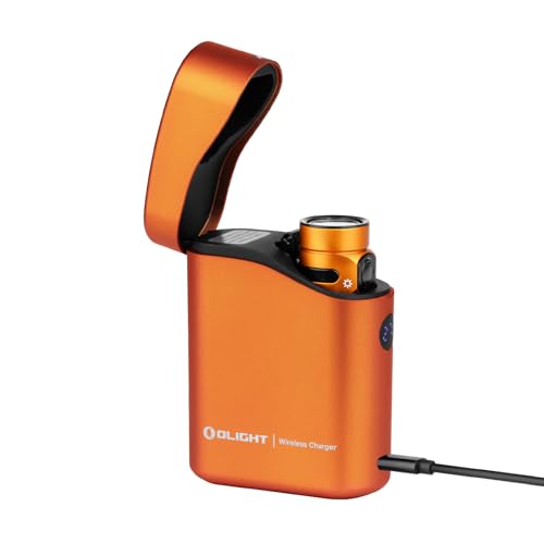 OLIGHT Baton4 Premium Edition EDC Flashlight, Rechargeable Light Orange