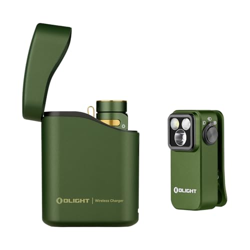 OLIGHT Baton4 Premium Edition EDC Flashlights 1300 Lumens with Type-C Charging Box Bundle with Oclip Pro Clip-on Light