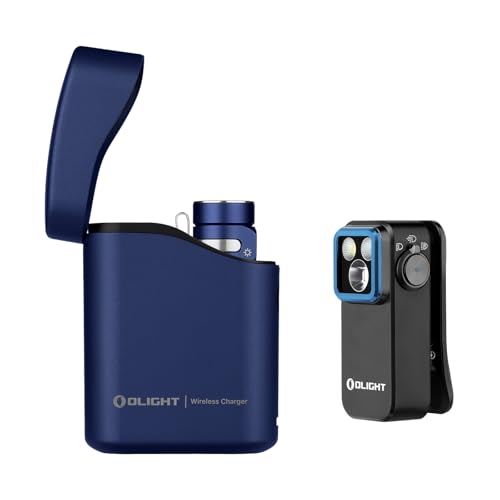 OLIGHT Baton4 Premium Edition EDC Flashlights 1300 Lumens with Type-C Charging Box Bundle with Oclip Pro Rechargeable Clip-on Light