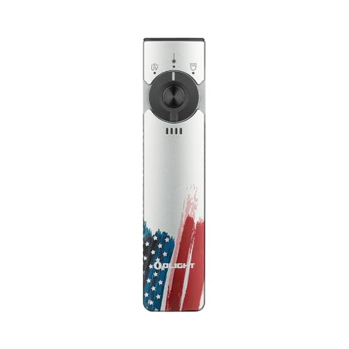 OLIGHT Arkfeld Pro Rechargeable EDC Flat Flashlight, Stars&Stripes Edition