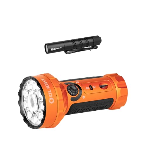 OLIGHT Marauder Mini 7,000 Lumens Bright Flashlight Bundle with I3T 2 EOS Pocket EDC Light