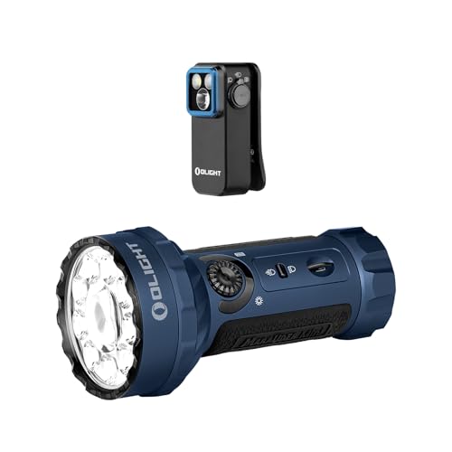 OLIGHT Marauder Mini 7,000 Lumens Bright Flashlight Bundle with Oclip Pro EDC Light