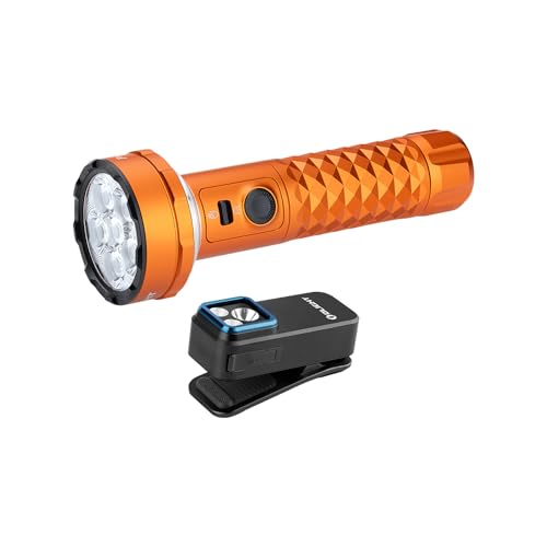 OLIGHT Prowess Rechargeable High Lumen Flashlights, 5,000lms Super Bright Flashlight with Holster Bundle with Oclip Pro EDC Flashlight Clip-on Light