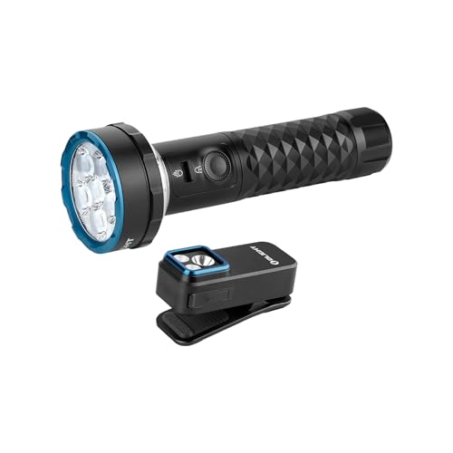 OLIGHT Prowess Rechargeable High Lumen Flashlights, 5,000lms Super Bright Flashlight with Holster Bundle with Oclip Pro EDC Flashlight Clip-on Light