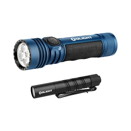 OLIGHT Seeker 4 Pro Rechargeable Flashlights Bundles I3T 2 EOS Pocket EDC Flashlight