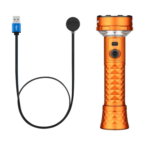 OLIGHT MCC 3 Charger in Balck Upgraded Smart Magnetic Charging Cable Bundle Prowess Rechargeable High Lumen Flashlights
