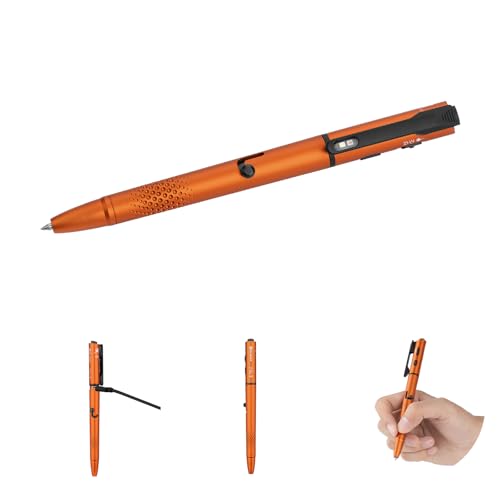 OLIGHT O'Pen 3 Pen Light, USB-C Rechargeable EDC Flashlight, Orange