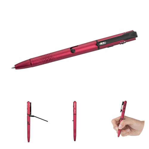 OLIGHT O'Pen 3 Pen Light, USB-C Rechargeable EDC Flashlight, Wine Red