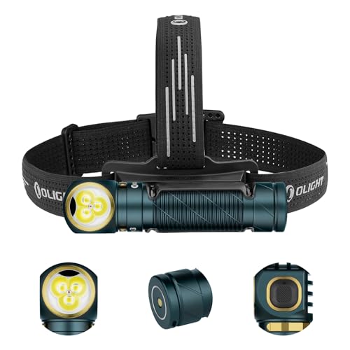 OLIGHT Perun 3 Headlamp Rechargeable, Red Light, Waterproof, Dream Blue