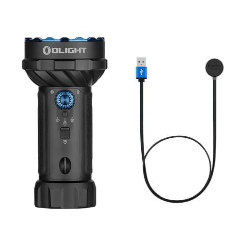 OLIGHT Marauder Mini 2 Bright Flashlight 10,000 Lumen with 750 Meters Beam Distance Bundle with MCC 3 Smart Magnetic Charging Cable