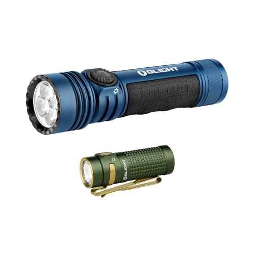 OLIGHT Seeker 4 Pro Rechargeable Flashlights Bundles Baton4 Rechargeable EDC Flashlight