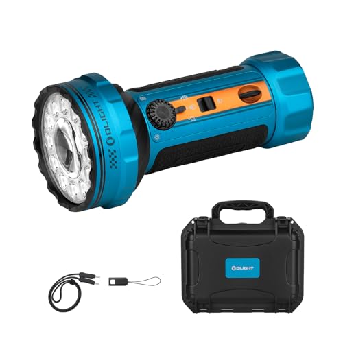 OLIGHT Marauder Mini 2 High Lumen Flashlight 5 Lighting Modes Sapphire