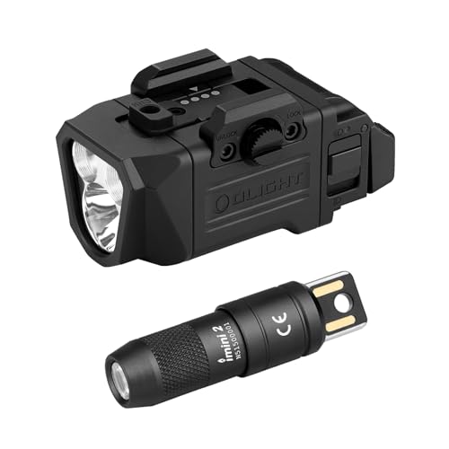 OLIGHT PL X Rechargeable Tactical Rail Mount Light Bundle with IMINI 2 Flashlight