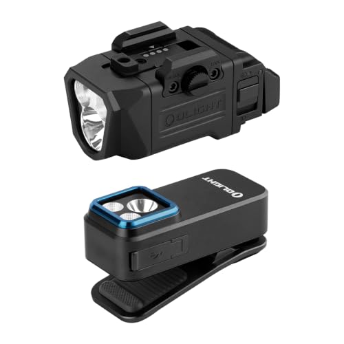 OLIGHT PL X Rechargeable Tactical Rail Mount Light Bundle with Oclip Pro EDC Flashlight