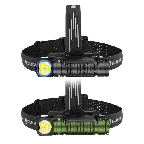 OLIGHT Perun 3 Headlamp Rechargeable, Red Light, Waterproof, ODG Bundle with Black