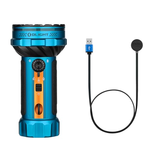 OLIGHT Marauder Mini 2 Bright Flashlight 10,000 Lumen with 750 Meters Beam Distance Bundle with MCC 3 Smart Magnetic Charging Cable