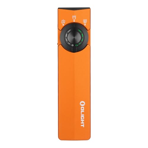 OLIGHT ArkPro Lite EDC Pocket Flashlight Rechargeable with UV Light, Orange