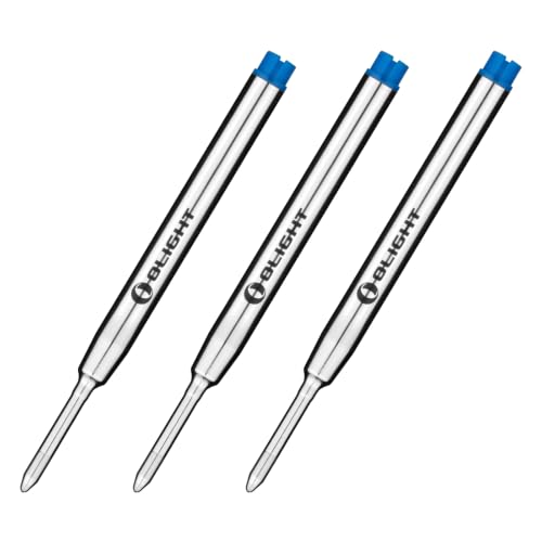OLIGHT Ballpoint Refills for O'Pen 3 and O'Pen Glow, Blue Ink, 3 Pack