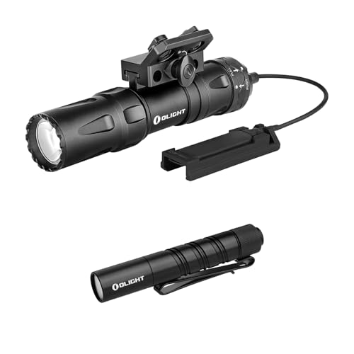 OLIGHT Odin Mini 1250 Lumens Ultra Compact Rechargeable Mlok-Mount Weaponlight Bundle Sphere Smart Night Light, 75 lumens Stepless Dimming Table Lamp with Remotely APP Control