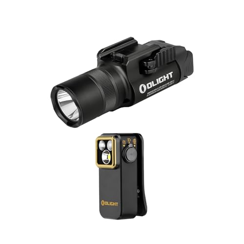 OLIGHT Baldr Pro R 1350 Lumens Magnetic USB Rechargeable Tactical Flashlight Bundled with Oclip Pro S EDC Flashlight Clip-on Light, 600 Lumens Type-C Rechargeable with White LED, UV and RGB