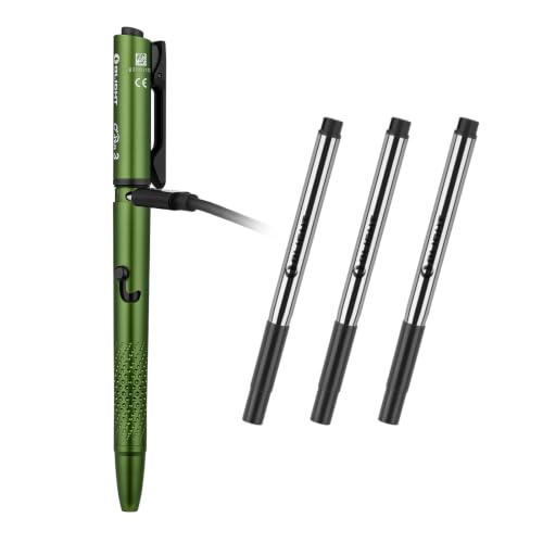 OLIGHT O'Pen 3 4-in-1 Pen Flashlight OD Green with 3 Ballpoint Refills