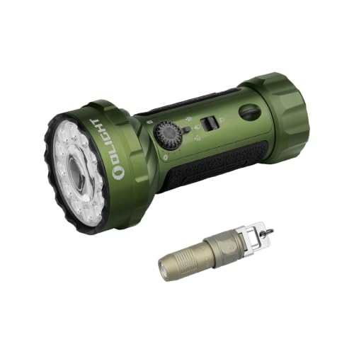 OLIGHT Marauder Mini 2 Bright Flashlight 10,000 Lumen with 750 Meters Beam Distance Bundle with iUltra Rechargeable EDC Flashlight, 80 Lumens Mini LED Keychain Light