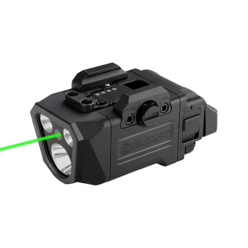 OLIGHT PL X GL Rechargeable Tactical Flashlight - Green Beam Combo, Black