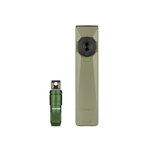 OLIGHT Arkfeld Ultra 1400 Lumens EDC Flat Flashlight Bundle with IMINI 2 EDC Rechargeable Keychain Flashlight