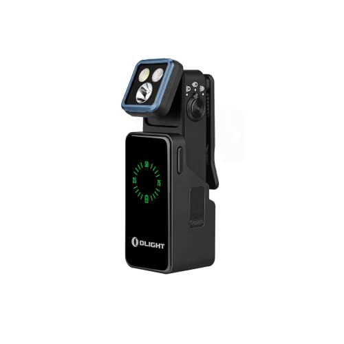 OLIGHT Oclip 2 Pro Rechargeable EDC Flashlight, Clip-on Light,Charging Dock