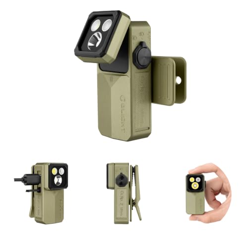 OLIGHT Oclip 2 Ultra EDC Rechargeable Flashlight Clip Light, Olive Green