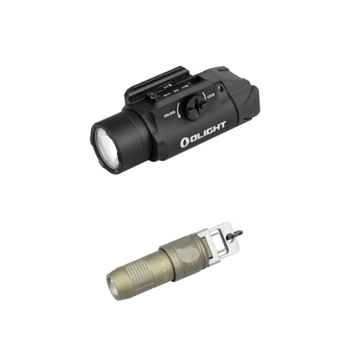 OLIGHT PL-3R Tactical Flashlight Bundte with IUtra Mini EDC Flashlight