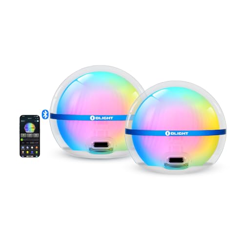 OLIGHT Sphere C Smart Night Light, RGB Dimmable, USB-C Rechargeable, White