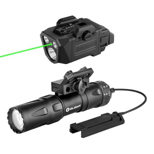 OLIGHT PL X GL Rechargeable Tactical Rail Mount Light Bundle with Odin Mini BK