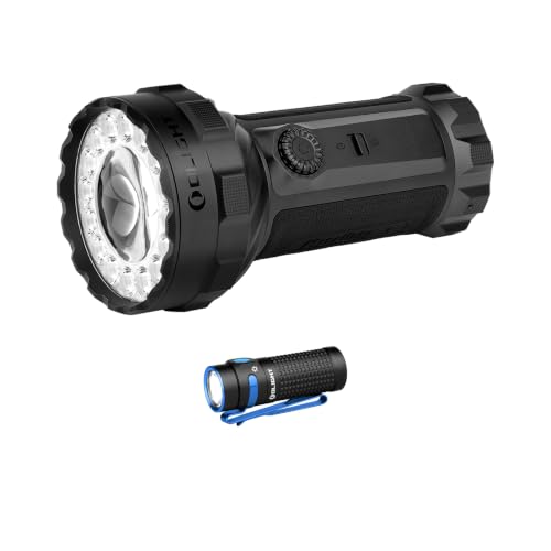 OLIGHT Marauder 3 Bright Rechargeable Flashlight with Baton4 Rechargeable EDC Small Flashlight