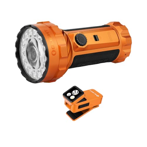 OLIGHT Marauder 3 Bright Rechargeable Flashlight with Oclip 2 Pro Rechargeable Clip-on Flashlight