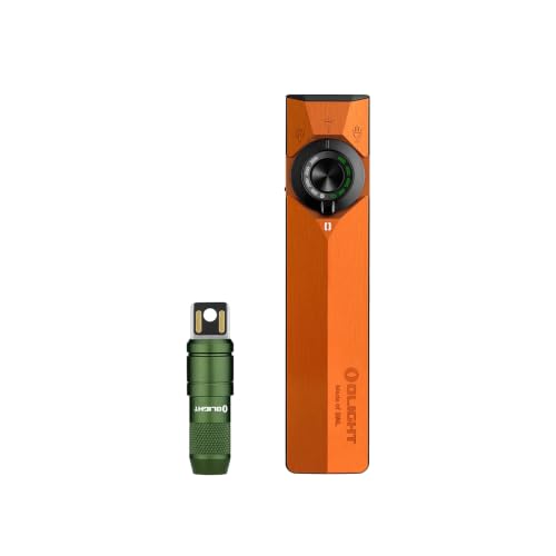 OLIGHT ArkPro Ultra Rechargeable Flat EDC Flashlight Bundle with IMINI 2 Rechargeable EDC Keychain Mini Flashlight