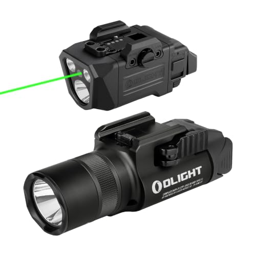 OLIGHT PL X GL Rechargeable Tactical Rail Mount Light Bundle with Baldr Pro R BK