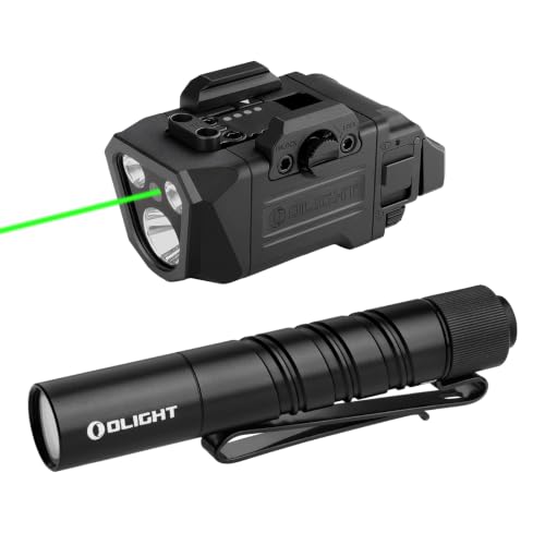 OLIGHT PL X GL Rechargeable Tactical Rail Mount Light Bundle with I3T 2 BK