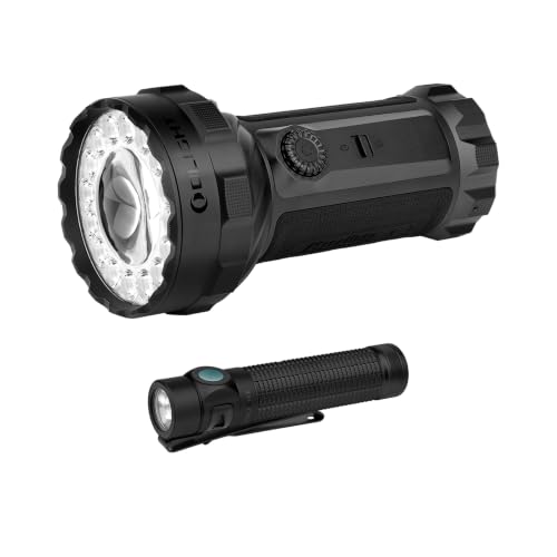 OLIGHT Marauder 3 Bright Rechargeable Flashlight with Baton4 Pro EDC Flashlight Rechargeable