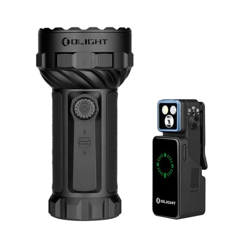 OLIGHT Oclip 2 Pro Clip-on Flashlight with Charging Dock with Marauder 3 High Lumens Rechargeable Bright Flashlight